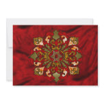 Red Hanukkah Mandala Invitation