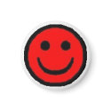 Red Happy Face magnets by aphrica Red Happy Face magnets