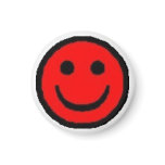 Red Happy Face magnets