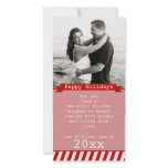 Red Happy Holiday Photo Card