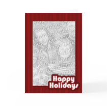 Red Happy Holidays Template - Customized cards