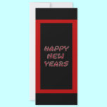 red happy new years invitations