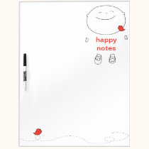 Red Happy Notes - Dry Erase Board - Large dry erase boards