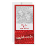 red  Happy Valentines Day photo cards