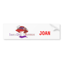 RED HAT BUMPER STICKER - Customized bumper stickers