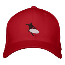 red hat embroidered baseball cap