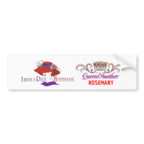 red hat queen bumper sticker - Customized bumper stickers