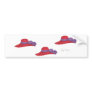 Red Hats Bumper Sticker