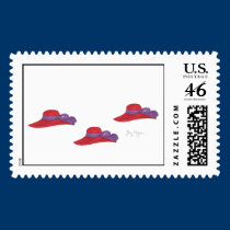 Red Hats Custom Postage stamps