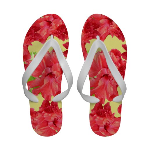 red_hawaiian_hibiscus_flowers_womens_flip_flops ...