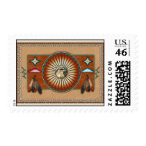 Red Hawk Postage Stamps