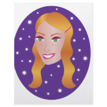 Red Head Girl.ai Personalized Letterhead