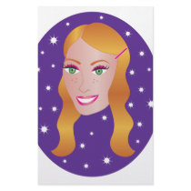 Red Head Girl.ai Personalized Stationery