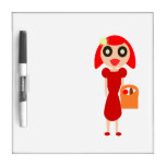Red Head Girl with Basket Dry Erase Boards