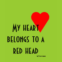 Red Head Heart T-shirt