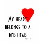 Red Head Heart T-shirt