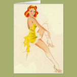 Red Head Pinup Cards