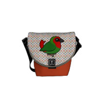 Red-headed Parrotfinch Messenger Bag