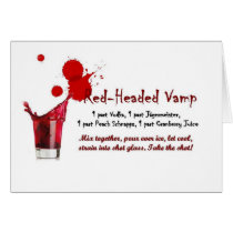 red-headed vamp drink recipe cards