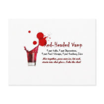 red-headed vamp drink recipe postcards