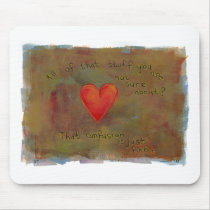 Red heart - acceptance emotion living modern art mousepads