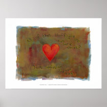 Red heart - acceptance emotion living modern art posters