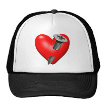 Red Heart and Screw hats