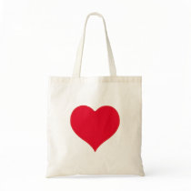 Red Heart Tote Bags