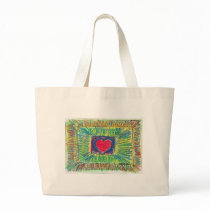 Red heart bags