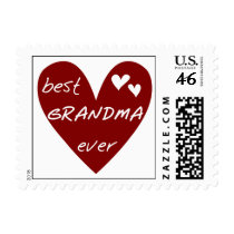 Red Heart Best Grandma Ever T-shirts and Gifts Postage