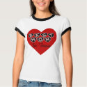 Red Heart Best Mom in Town Tshirts and Gifts shirt
