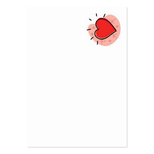 red heart business cards