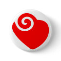 red heart buttons