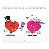 Red Heart Calendar
