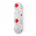 Red Heart Design Skateboard