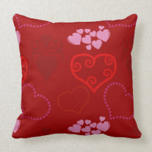 Red Heart Designer Valentine's Day Toss Pillows