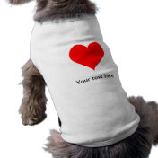 Red Heart Dog Tshirt