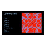 Red Heart Fractal Pattern business cards