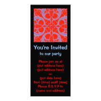 Red Heart Fractal Pattern Small Announcement