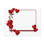 red, hearts, frame, valentines, wedding