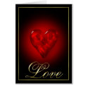Red Heart Glass cards by ambermooncards Red Heart Glass cards