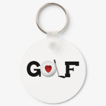 Red Heart Golf keychains