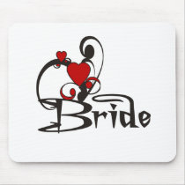 Red Heart Gothic Bride mousepads by weddingsareus Red Heart Gothic Bride mousepads