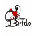 Red Heart Gothic Bride t-shirts