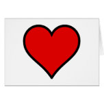 Red Heart Greeting Card