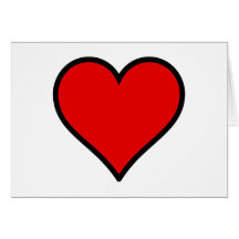 Red Heart Greeting Card