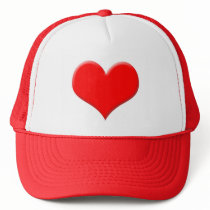 Red heart hats