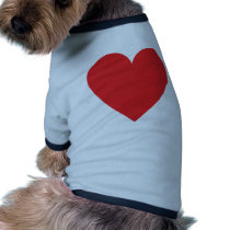 red heart icon pet clothing