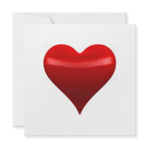 Red Heart Invitations