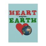Red Heart is anagram for Green Earth Postcard